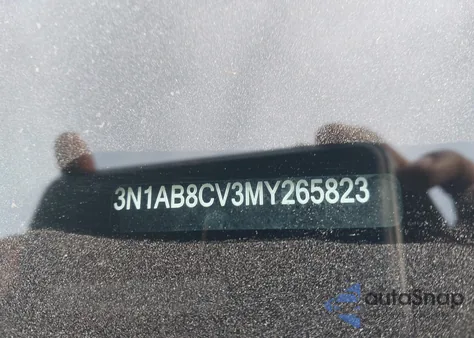 2021 Nissan Sentra Sv Xtronic Cvt из США, поврежденный, VIN 3N1AB8CV3MY265823